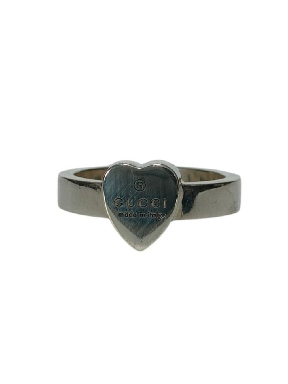 Gucci Heart Mark Ring Silver